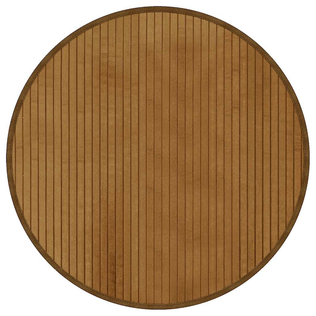 Vidaxl vloerkleed rond 60 cm bamboe bruin
