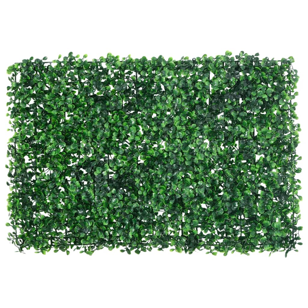 Vidaxl hek met kunstheester 24 st 40x60 cm groen