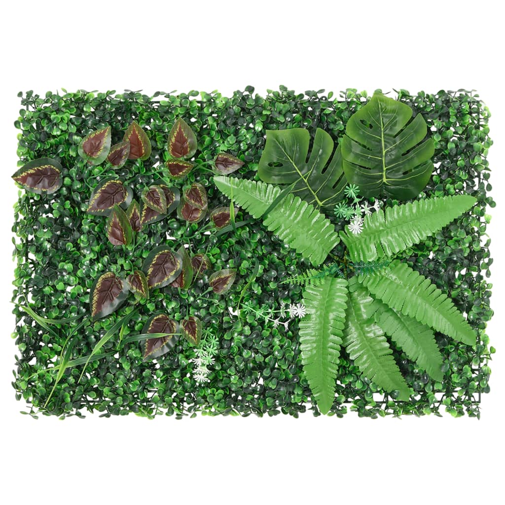 Vidaxl hek met kunstplanten 6 st 40x60 cm groen