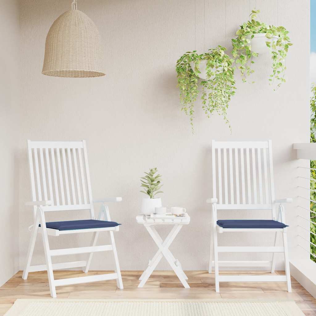 Vidaxl palletkussens 2 st 50x50x4 cm oxford stof marineblauw