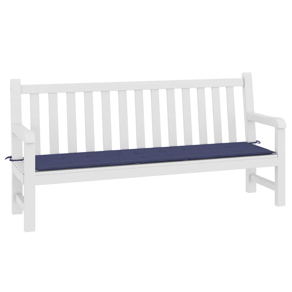 Vidaxl tuinbankkussen 200x50x4 cm oxford stof marineblauw