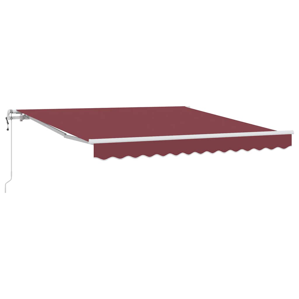 Vidaxl luifel automatisch uittrekbaar 300x250 cm bordeauxrood