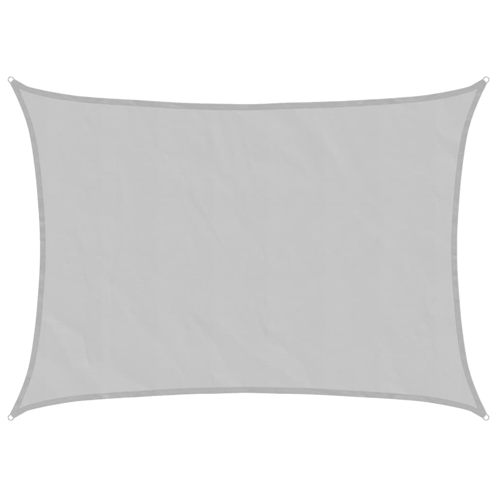 Vidaxl zonnezeil 7x5 m 100% polyester oxford lichtgrijs