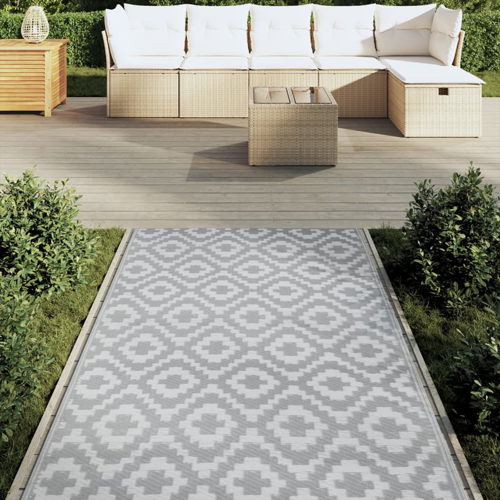 Vidaxl buitenkleed arakil 120x180 cm pp grijs