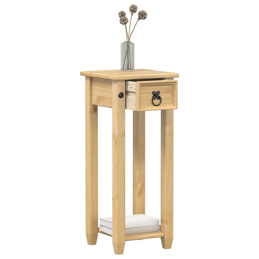 Vidaxl plantenstandaard corona 30x30x73 cm massief grenenhout