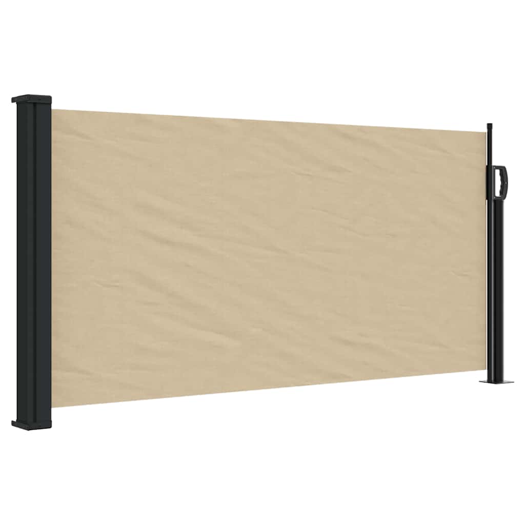 Vidaxl windscherm uittrekbaar 100x500 cm beige
