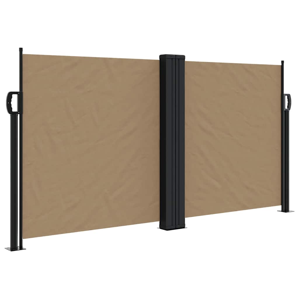 Vidaxl windscherm uittrekbaar 120x1000 cm taupe