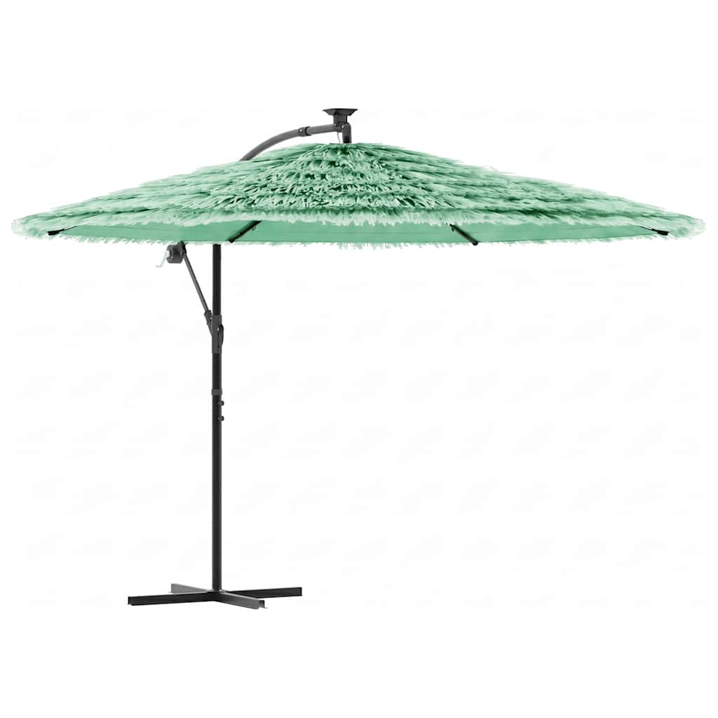 Vidaxl parasol met stalen paal 269x269x235 cm groen