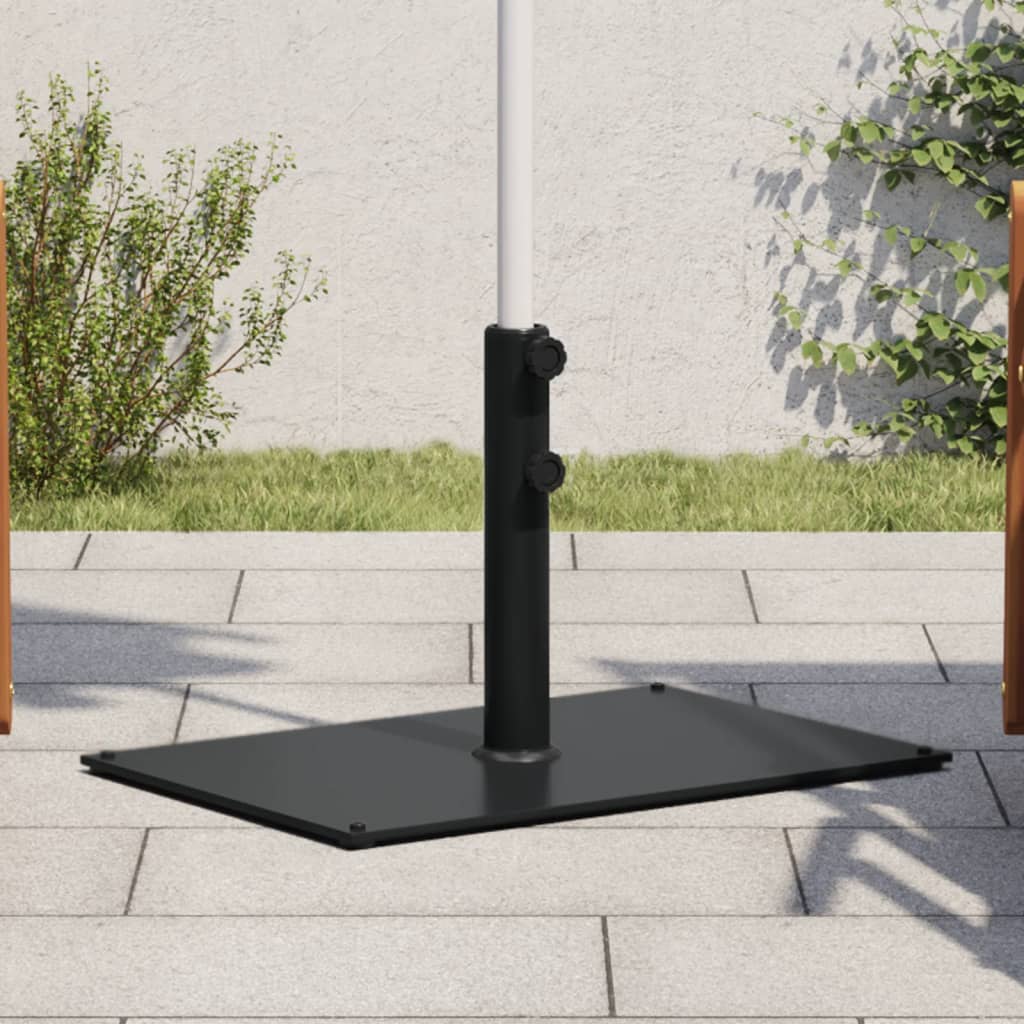 Vidaxl parasolvoet voor stokken van ø32 38 48 mm 15 kg rechthoekig