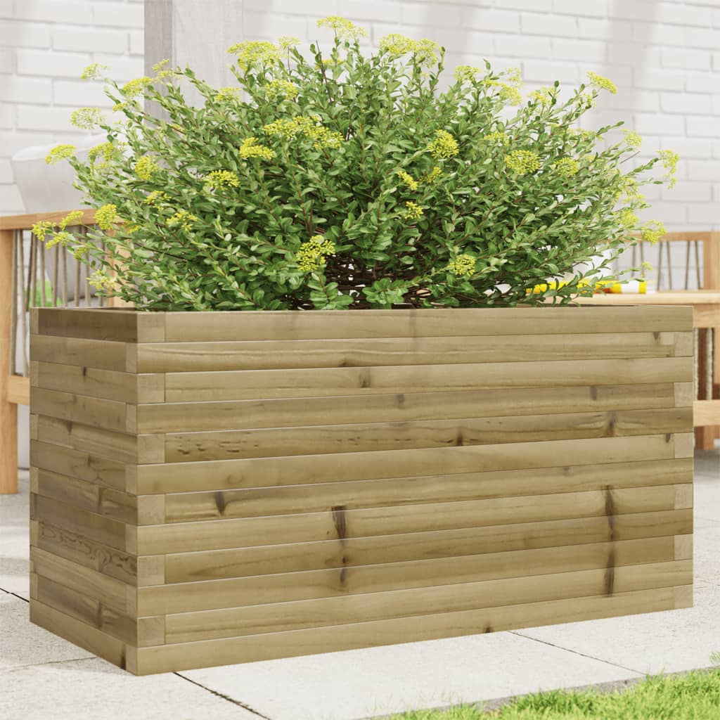 Vidaxl plantenbak 90x40x46 cm geïmpregneerd grenenhout