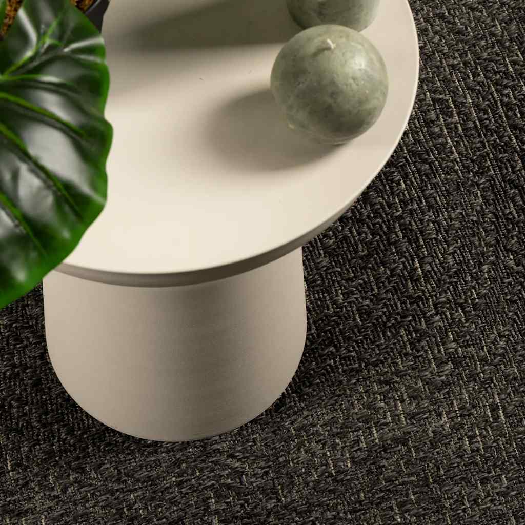 Vidaxl vloerkleed zizur binnen en buiten 160x230cm jute look antraciet