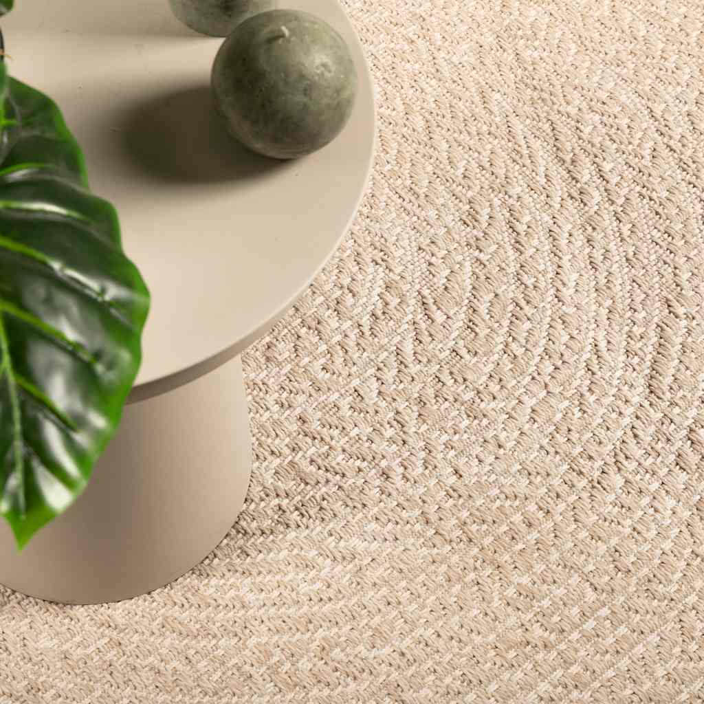 Vidaxl vloerkleed zizur beige binnen en buiten 200x290 cm jute look