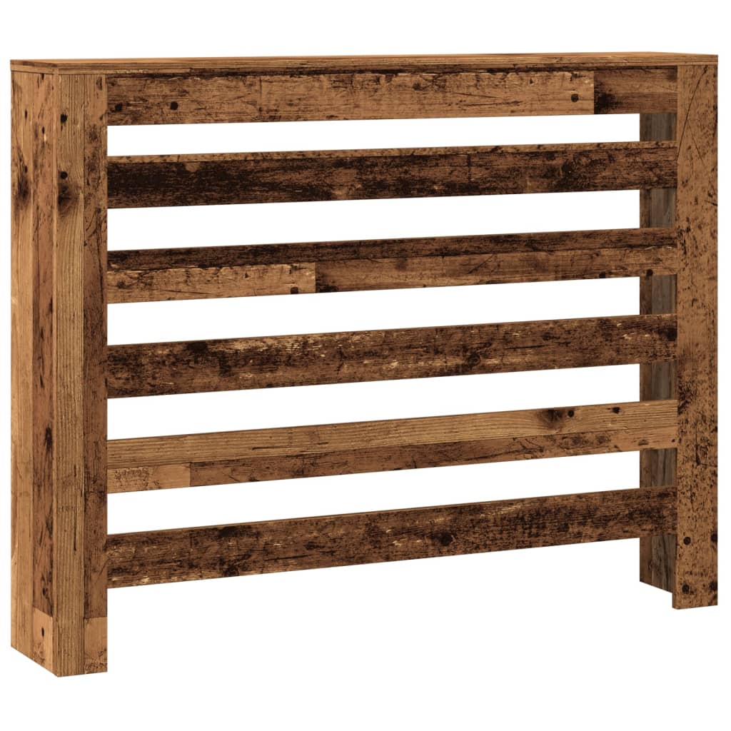 Vidaxl radiatorombouw 104x20x82 cm bewerkt hout oud hout