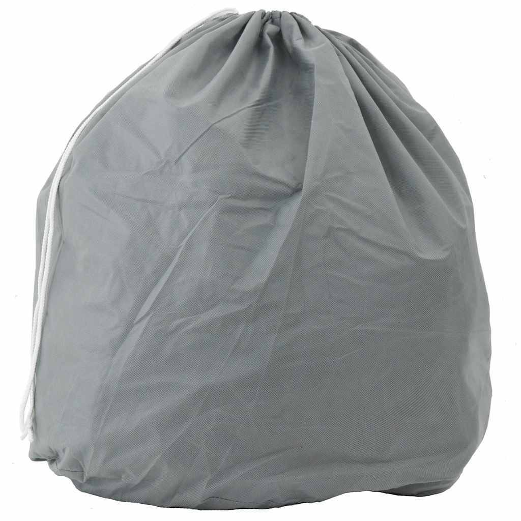 Vidaxl paardentrailerhoes 376x168x240 cm vliesvlies grijs