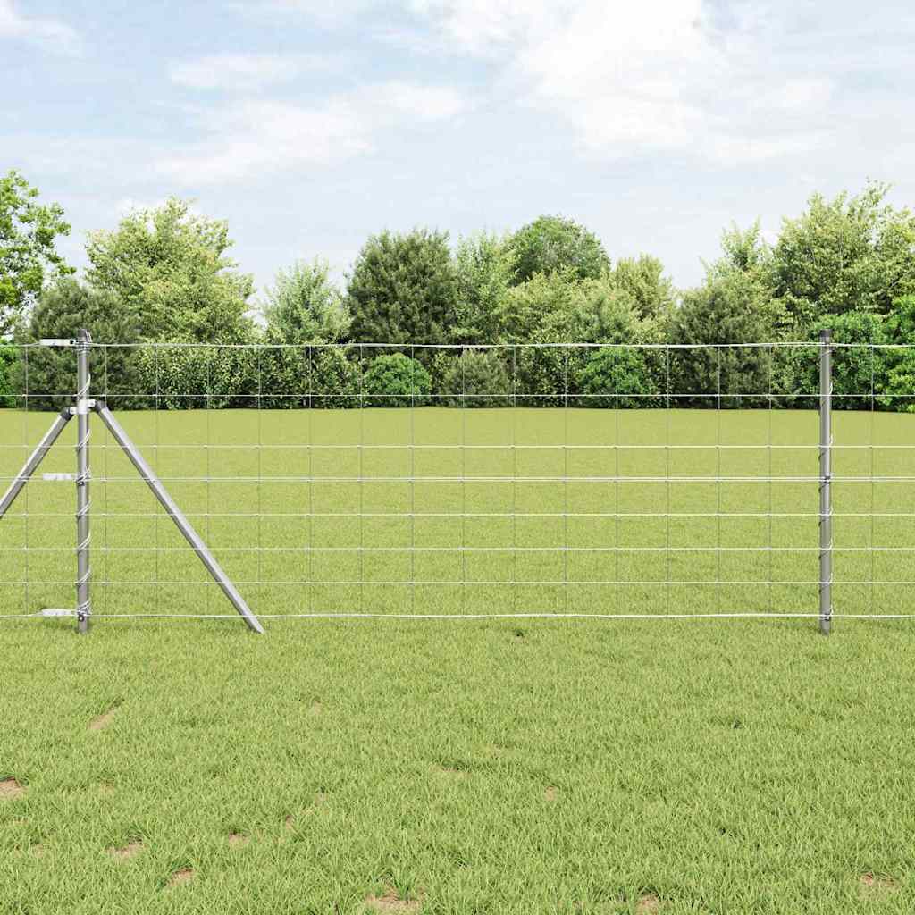 Vidaxl afrasteringspaal gegalvaniseerd 25 x 0,8 m staal