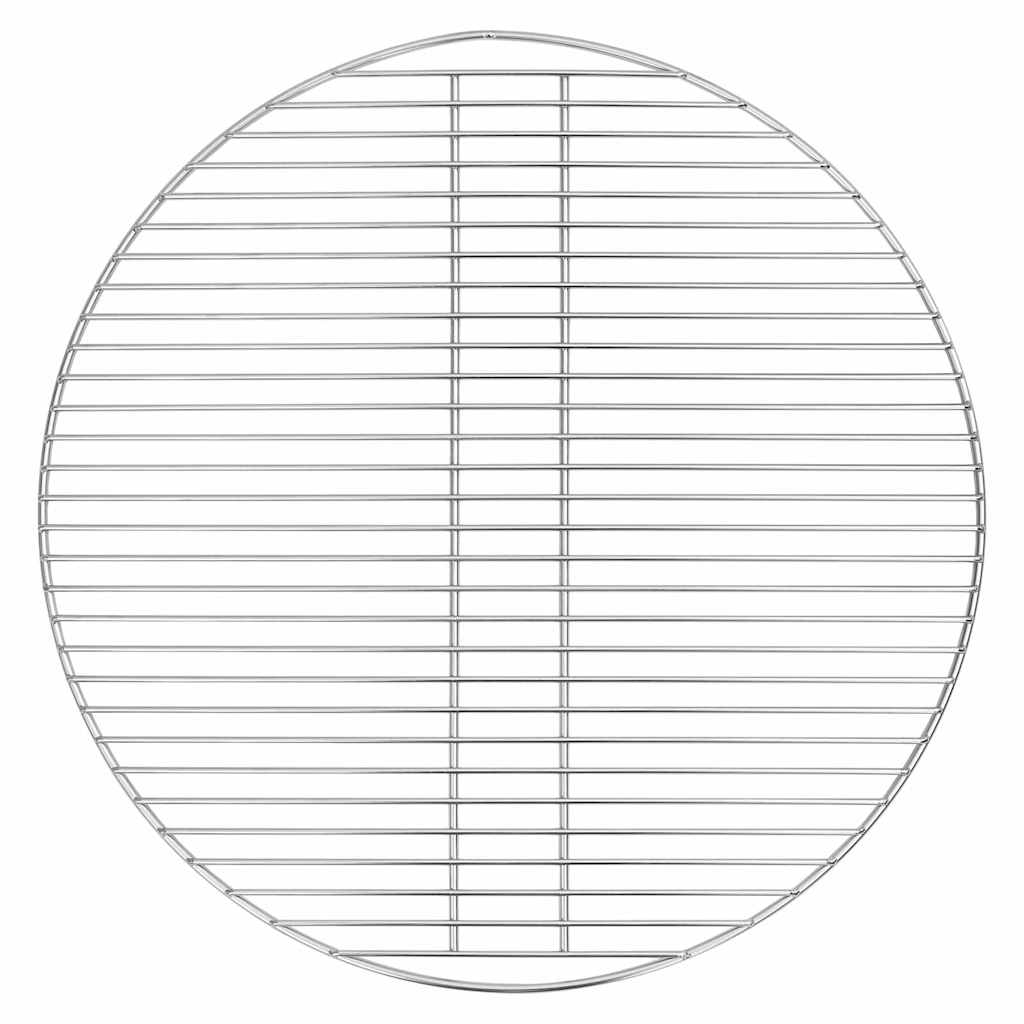 Vidaxl barbecuerooster zilver 57 x 57 cm roestvrij staal