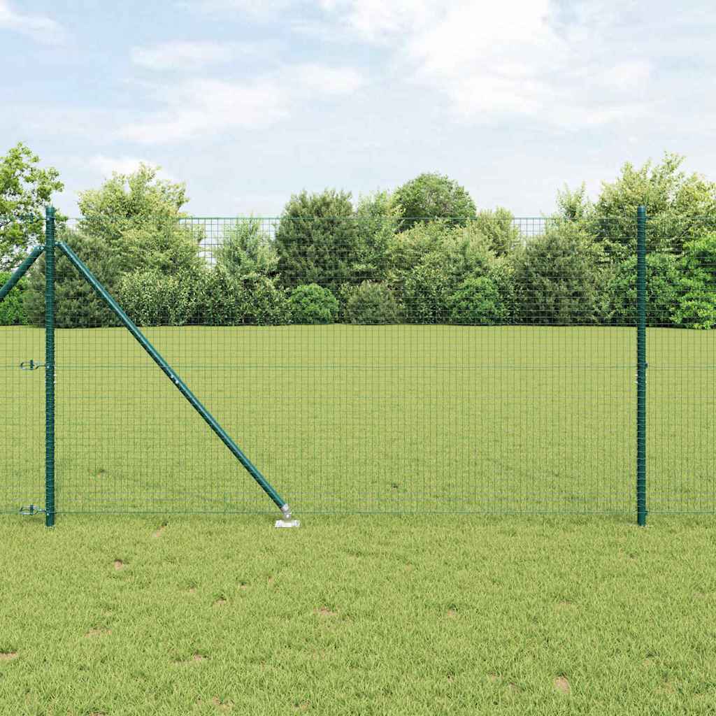 Vidaxl afrasteringspaal groen 10 x 1,4 m (25 x 25 mm gaas)