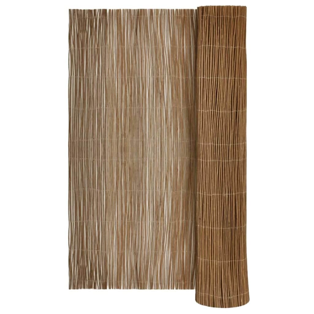 Vidaxl wilgen schutting naturel 140 x 500 cm wilg