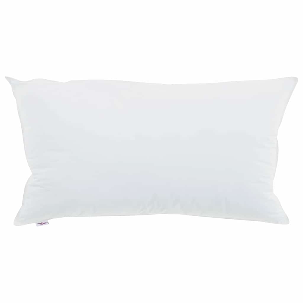 Vidaxl hoofdkussen met kussen wit 40 x 80 cm katoen