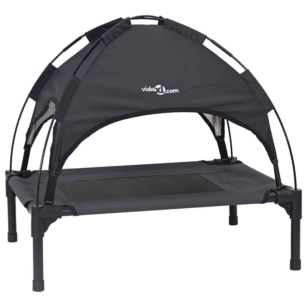 Vidaxl hondenbed zwart 76 x 62 x 70,5 cm staal