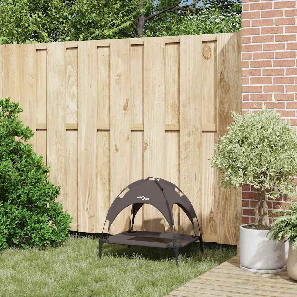 Vidaxl hondenbed bruin 62 x 48 x 61 cm staal