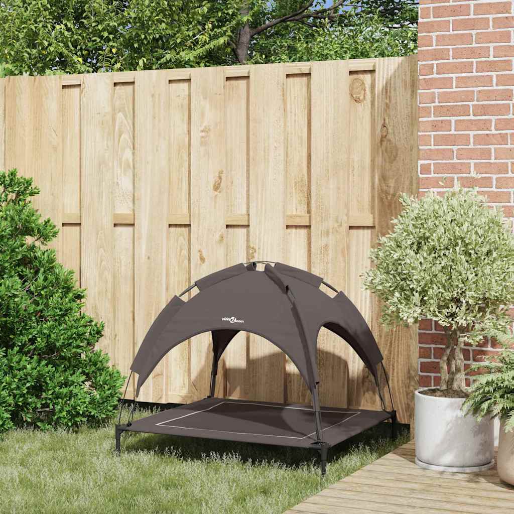 Vidaxl hondenbed bruin 90 x 81 x 80,5 cm staal