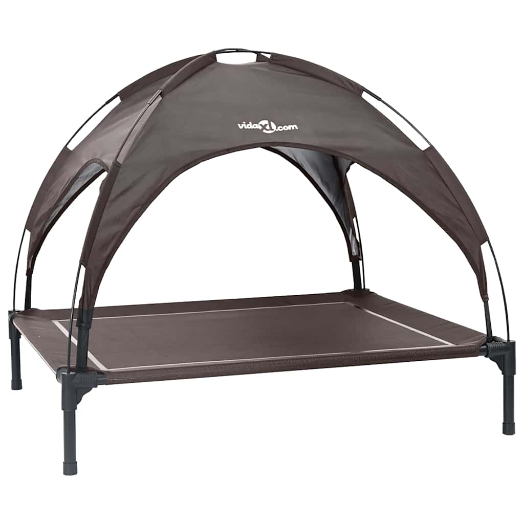 Vidaxl hondenbed bruin 90 x 81 x 80,5 cm staal