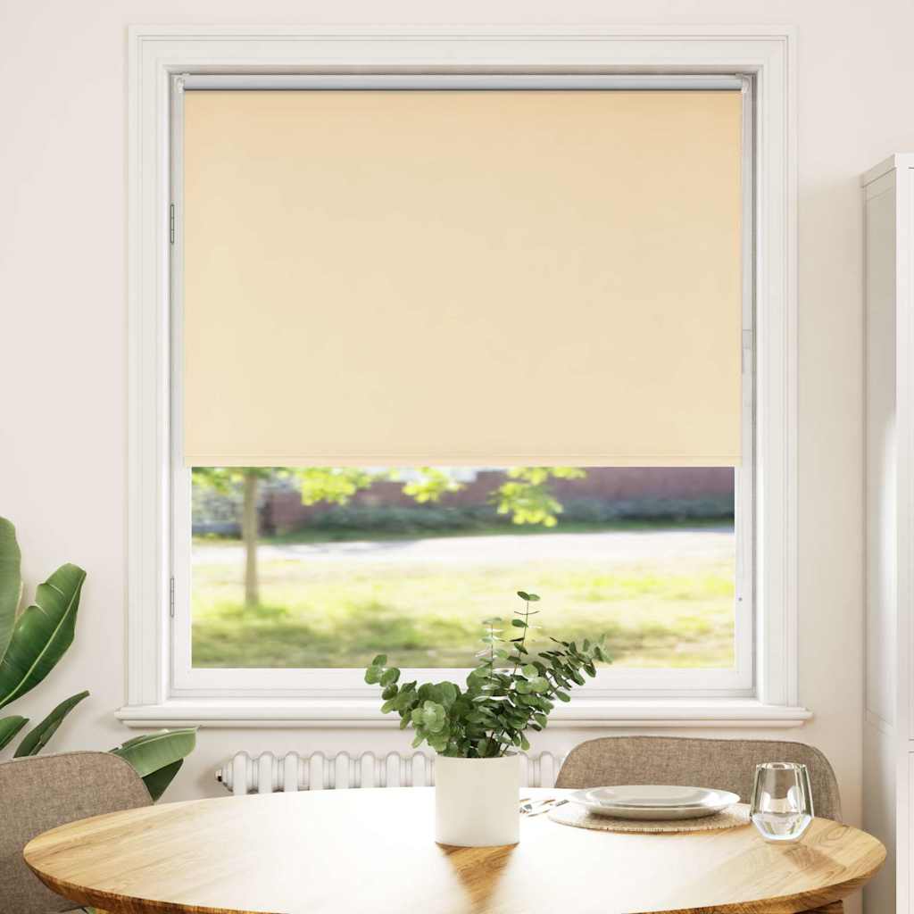 Vidaxl rolgordijn verduisterend 110x130 cm stofbreedte 105,7 cm beige
