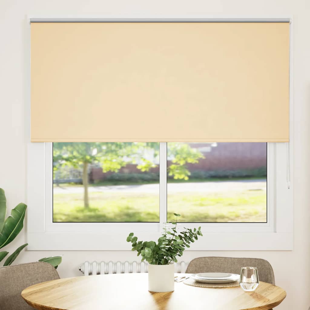 Vidaxl rolgordijn verduisterend 165x130 cm stofbreedte 161,6 cm beige
