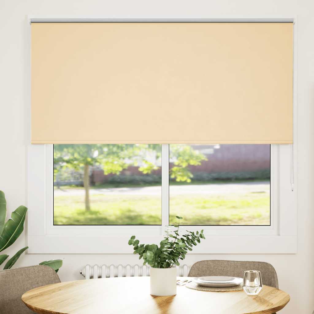 Vidaxl rolgordijn verduisterend 150x150 cm stofbreedte 146,6 cm beige