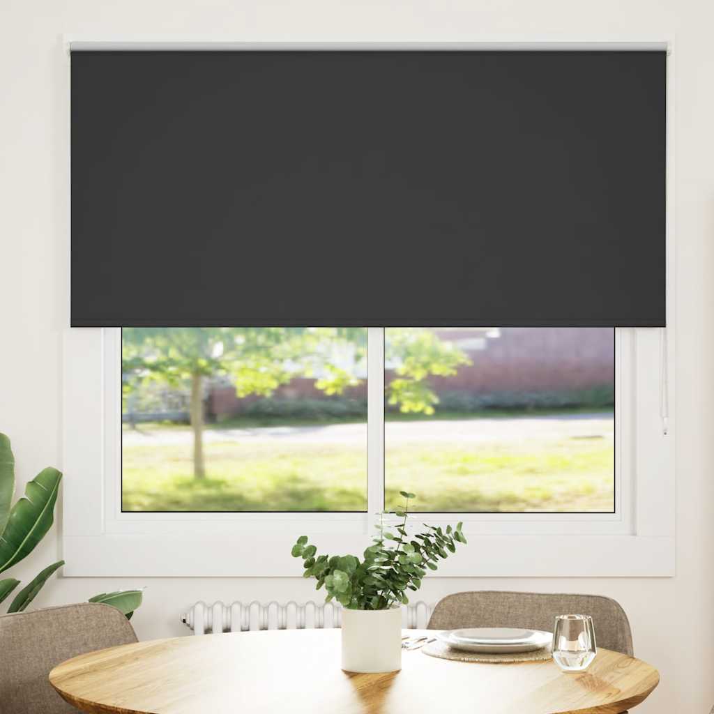 Vidaxl rolgordijn verduisterend 160x130 cm stofbreedte 156,6 cm zwart