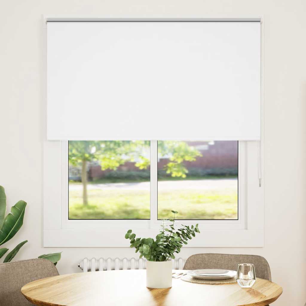 Vidaxl rolgordijn verduisterend 125x130 cm stofbreedte 121,6 cm wit