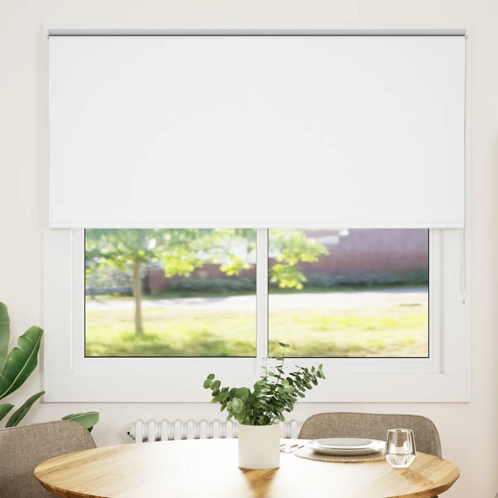 Vidaxl rolgordijn verduisterend 145x150 cm stofbreedte 141,6 cm wit