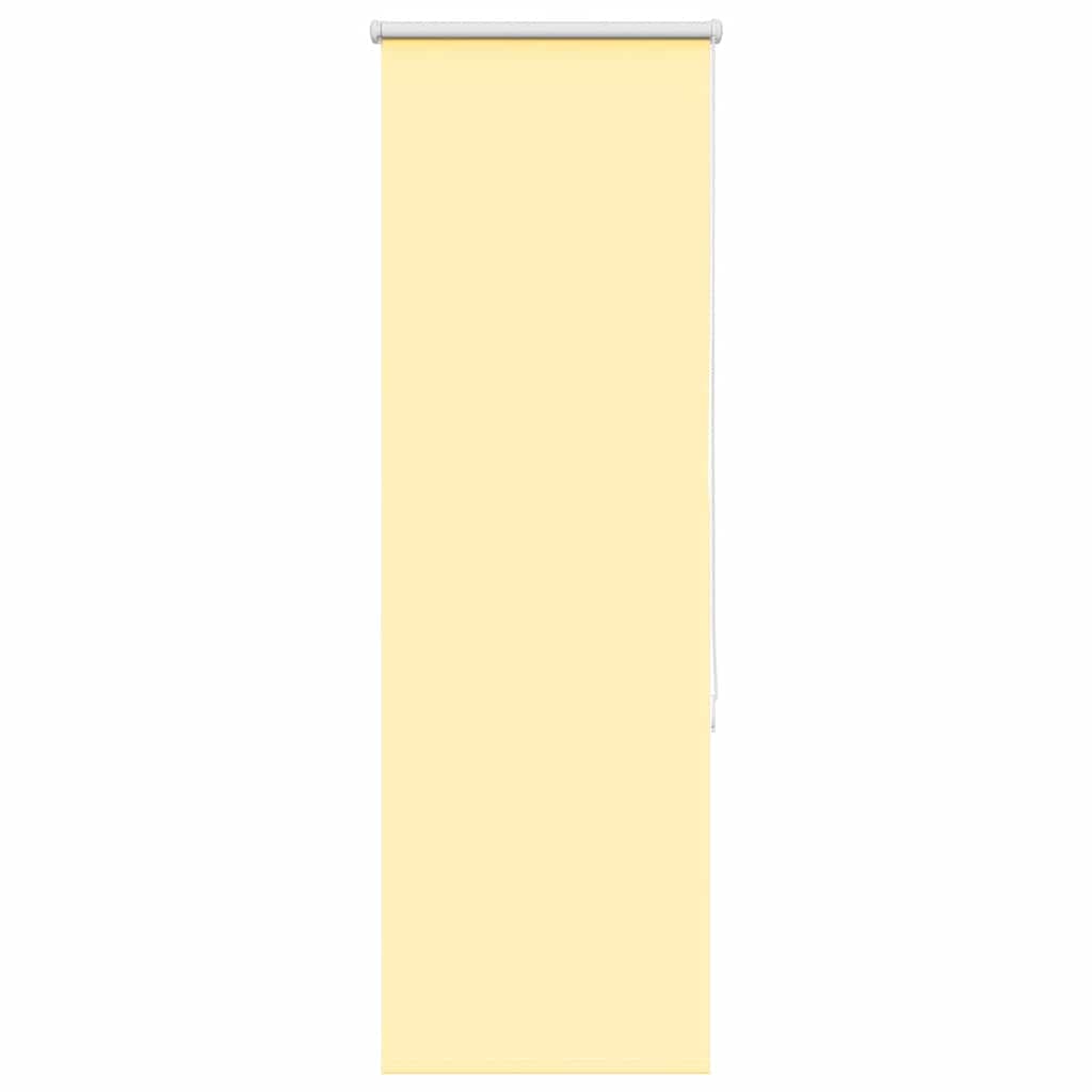 Vidaxl rolgordijn verduisterend 50x175 cm stofbreedte 45,7cm geel