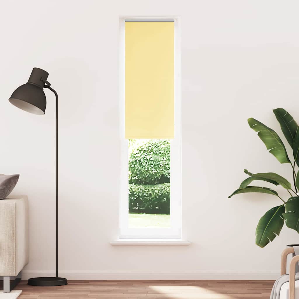 Vidaxl rolgordijn verduisterend 60x210 cm stofbreedte 55,7 cm geel