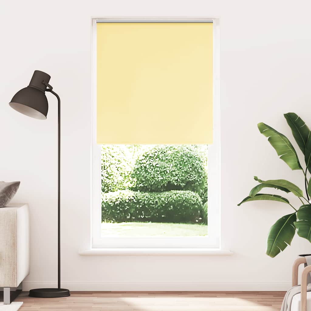 Vidaxl rolgordijn verduisterend 110x230 cm stofbreedte 105,7 cm geel