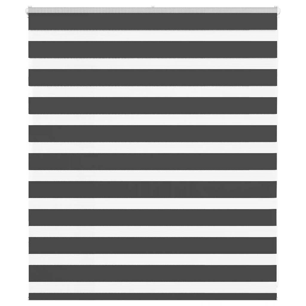Vidaxl zebra rolgordijn 125x100 cm stofbreedte 120,9 cm zwart