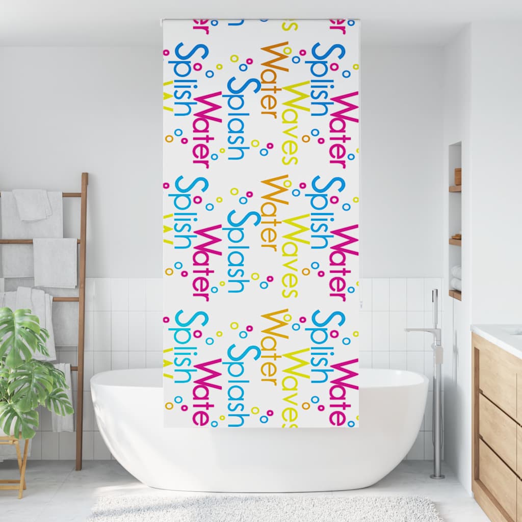 Vidaxl doucherolgordijn 90x240 cm stofbreedte 86 cm