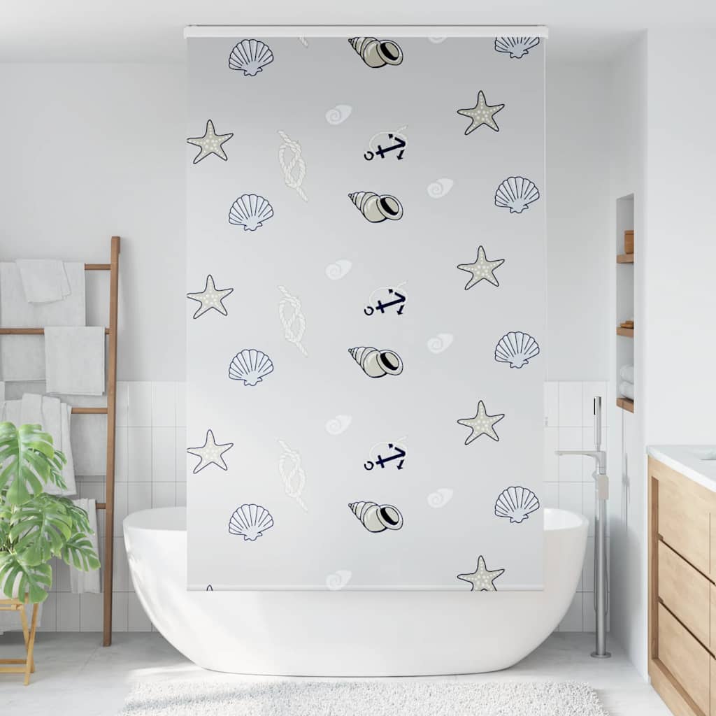 Vidaxl doucherolgordijn met cassette 130x240 cm stofbreedte 126 cm