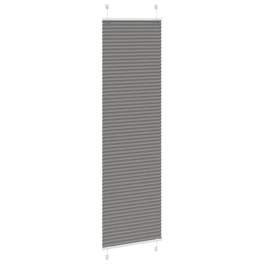 Vidaxl plissé rolgordijn 60x200 cm stofbreedte 59,4 cm antraciet