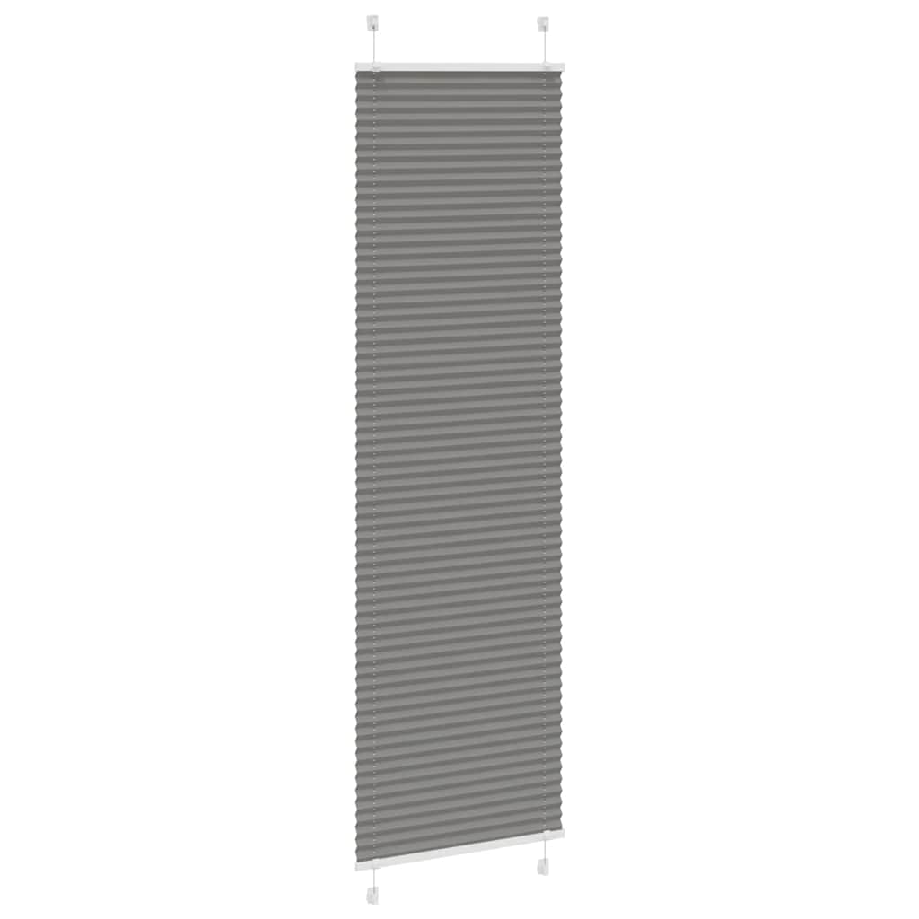 Vidaxl plissé rolgordijn 65x200 cm stofbreedte 64,4 cm antraciet