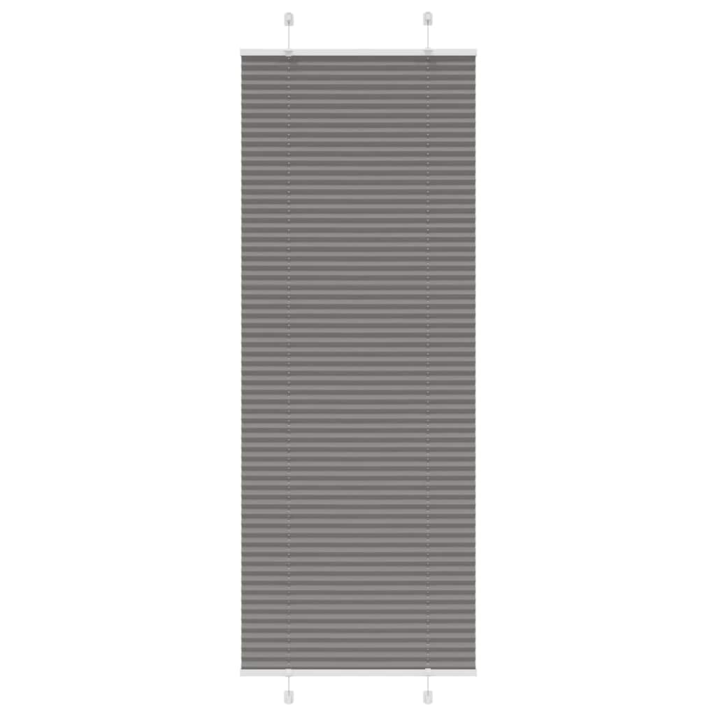 Vidaxl plissé rolgordijn 70x200 cm stofbreedte 69,4 cm antraciet