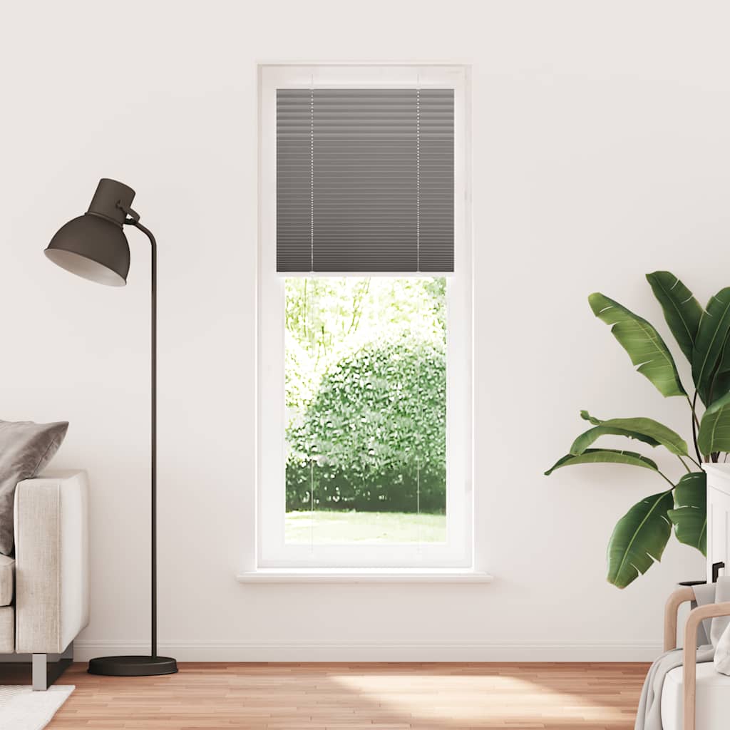Vidaxl plissé rolgordijn 70x200 cm stofbreedte 69,4 cm antraciet