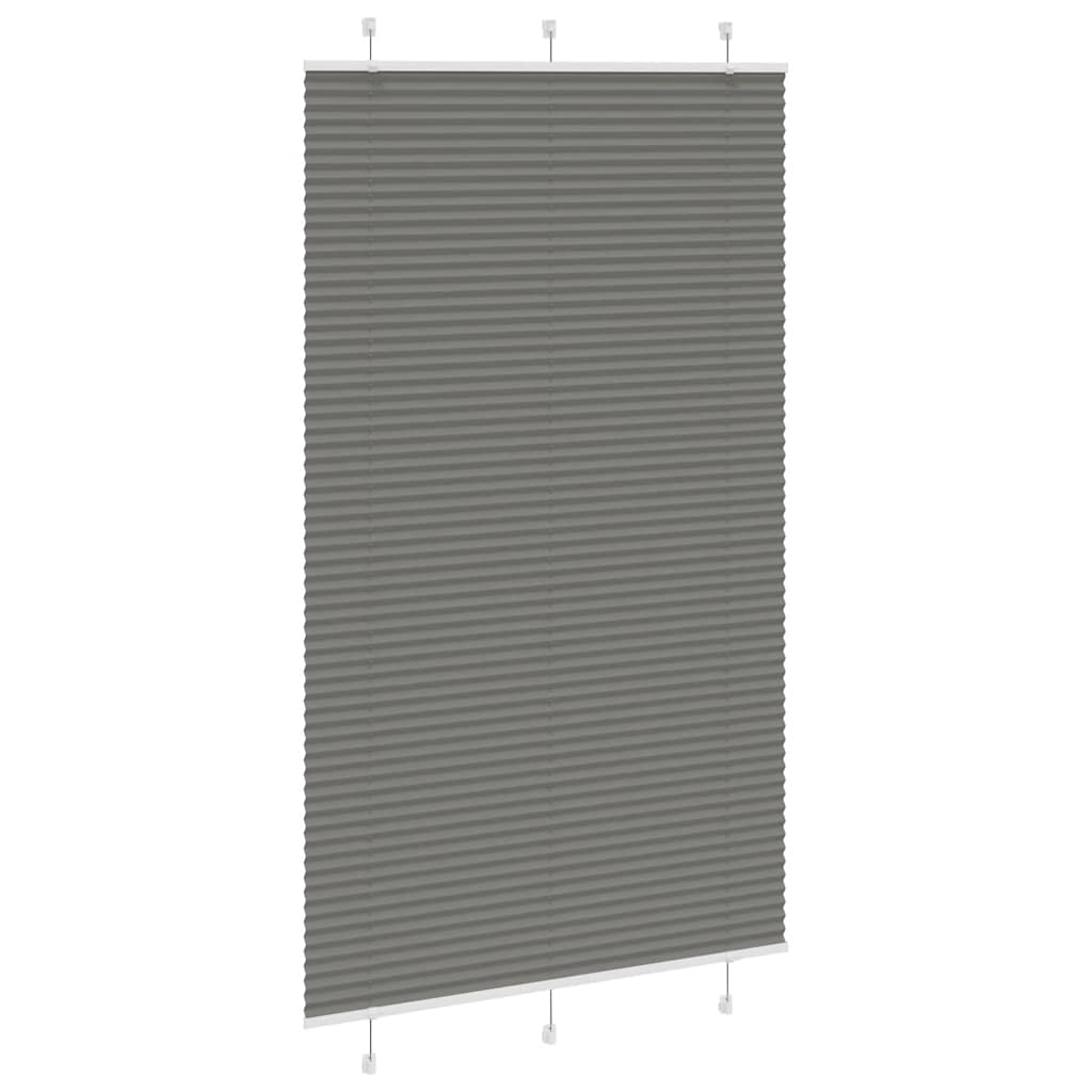 Vidaxl plissé rolgordijn 120x200 cm stofbreedte 119,4 cm antraciet