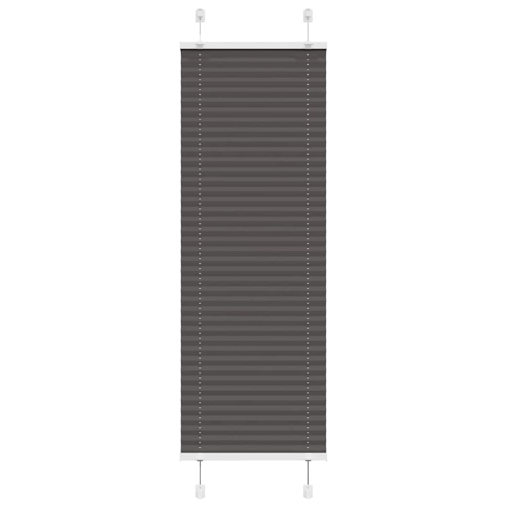 Vidaxl plissé rolgordijn 45x100 cm stofbreedte 44,4 cm polyester zwart