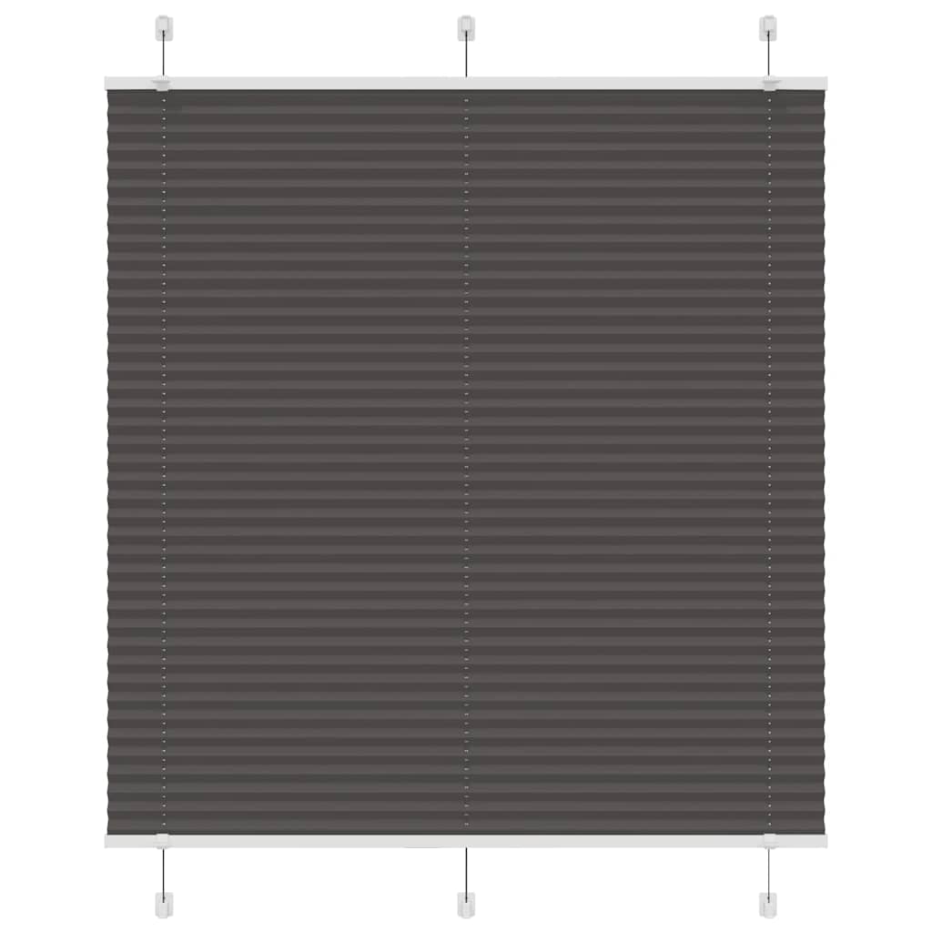 Vidaxl plissé rolgordijn 115x150cm stofbreedte 114,4cm polyester zwart