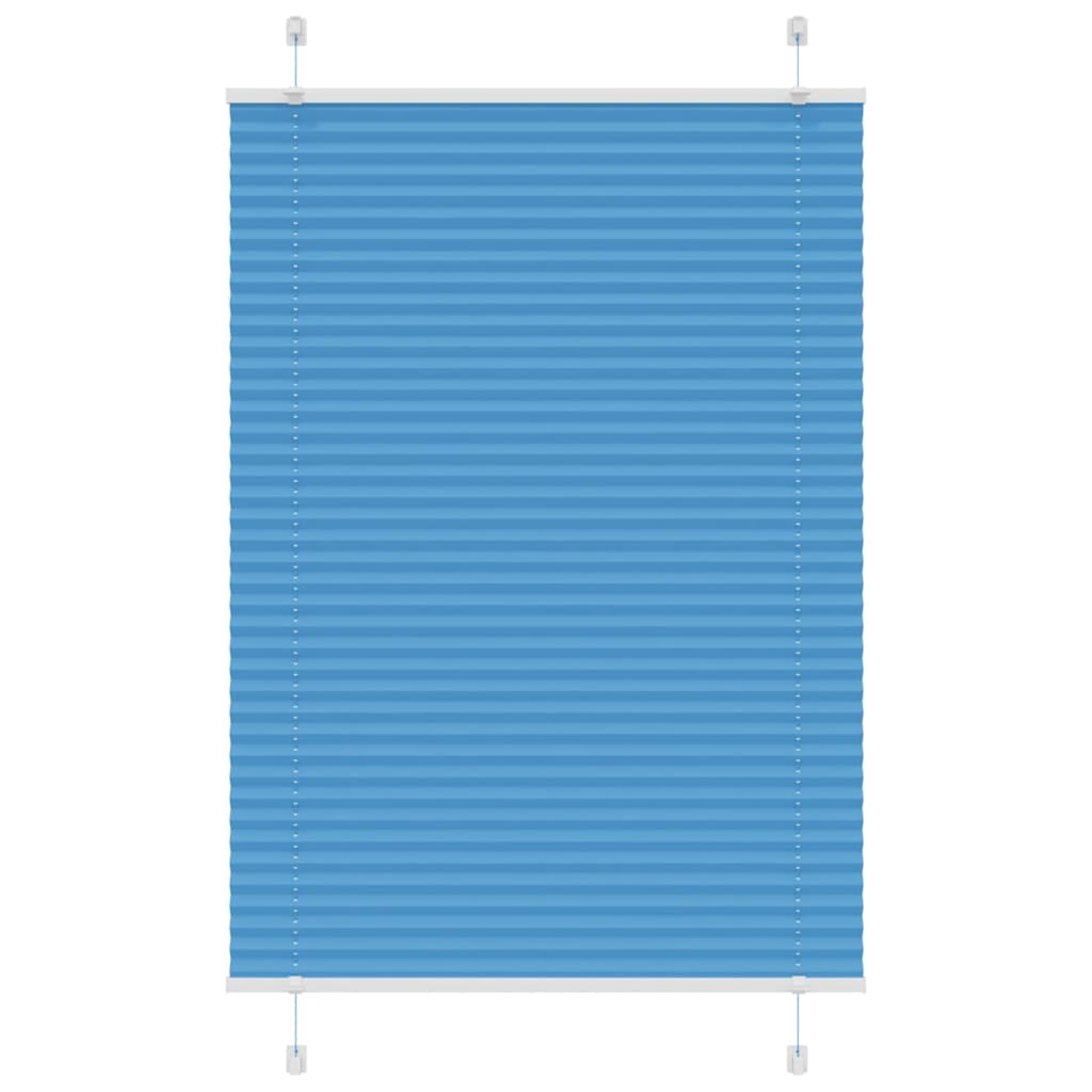 Vidaxl plissé rolgordijn 80x100 cm stofbreedte 79,4 cm polyester blauw