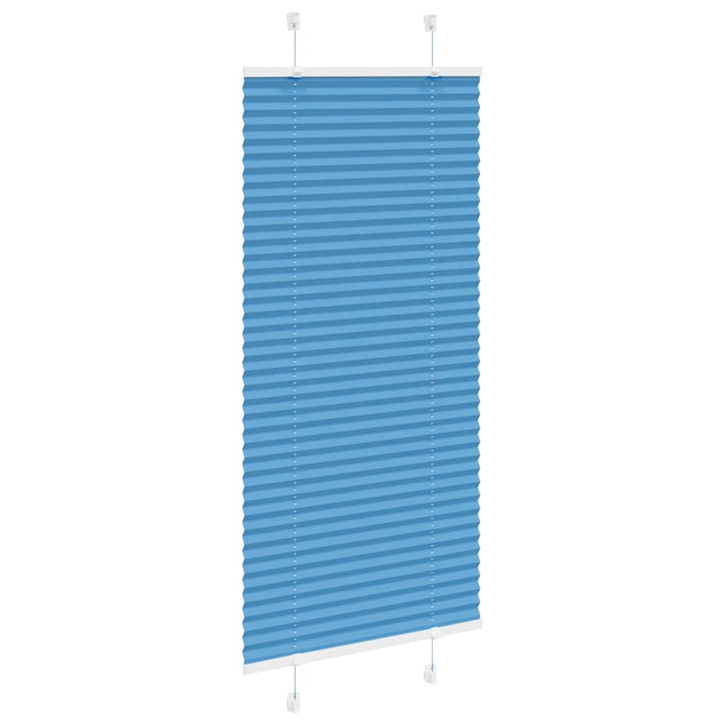 Vidaxl plissé rolgordijn 55x150 cm stofbreedte 54,4 cm polyester blauw