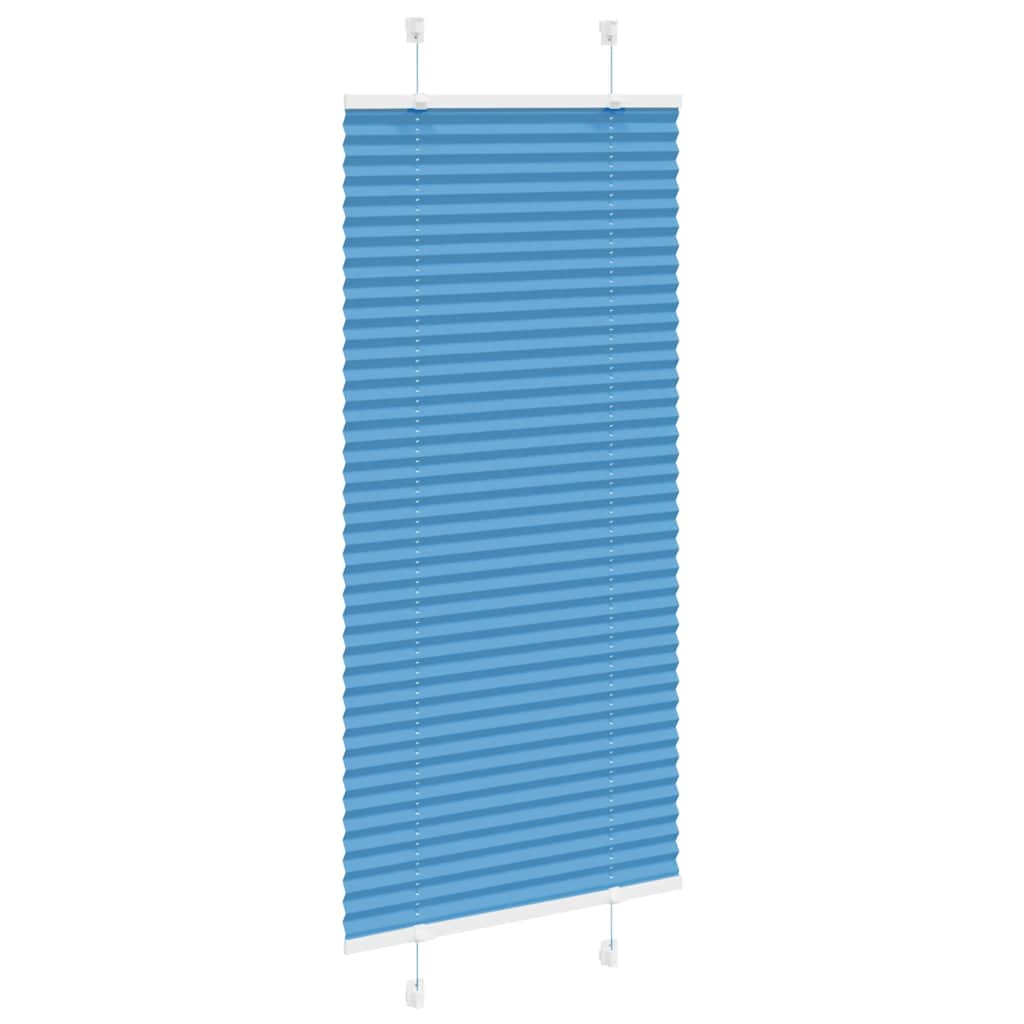 Vidaxl plissé rolgordijn 60x150 cm stofbreedte 59,4 cm polyester blauw