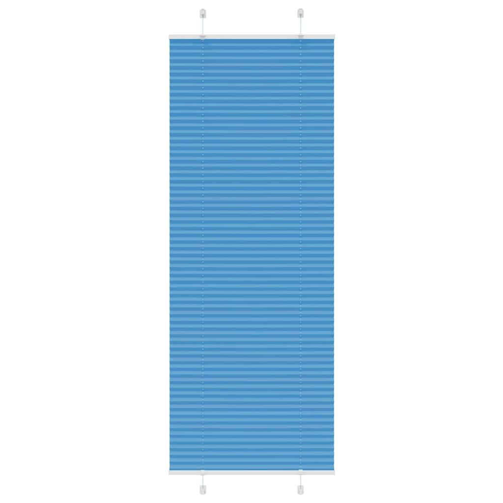 Vidaxl plissé rolgordijn 70x200 cm stofbreedte 69,4 cm polyester blauw